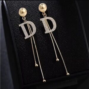 New! Gold color unique anthro Dangle Earrings